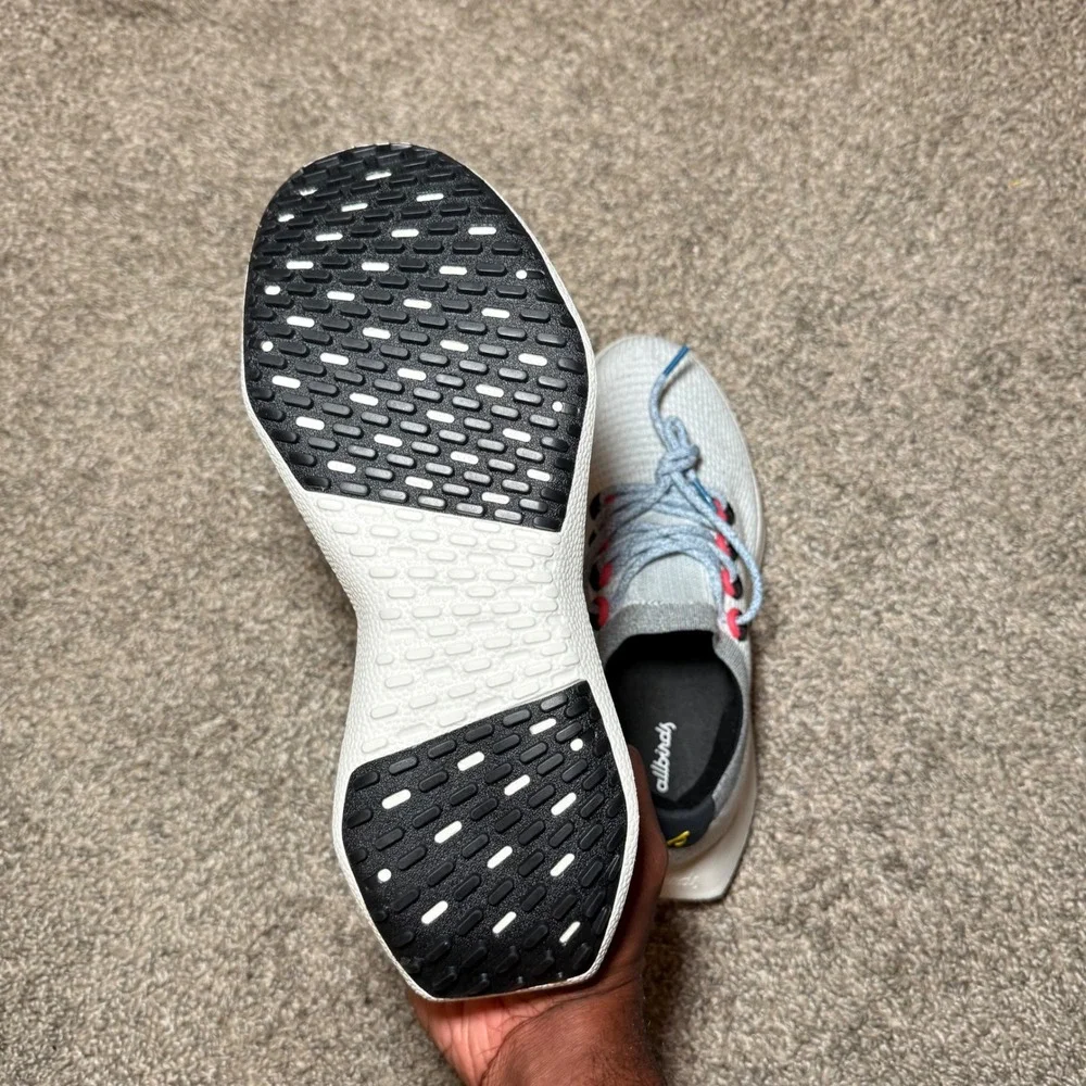 Allbirds Tree Dasher 2 Mens 10 Blizzard Grey Pink Running Shoes TD2 M10